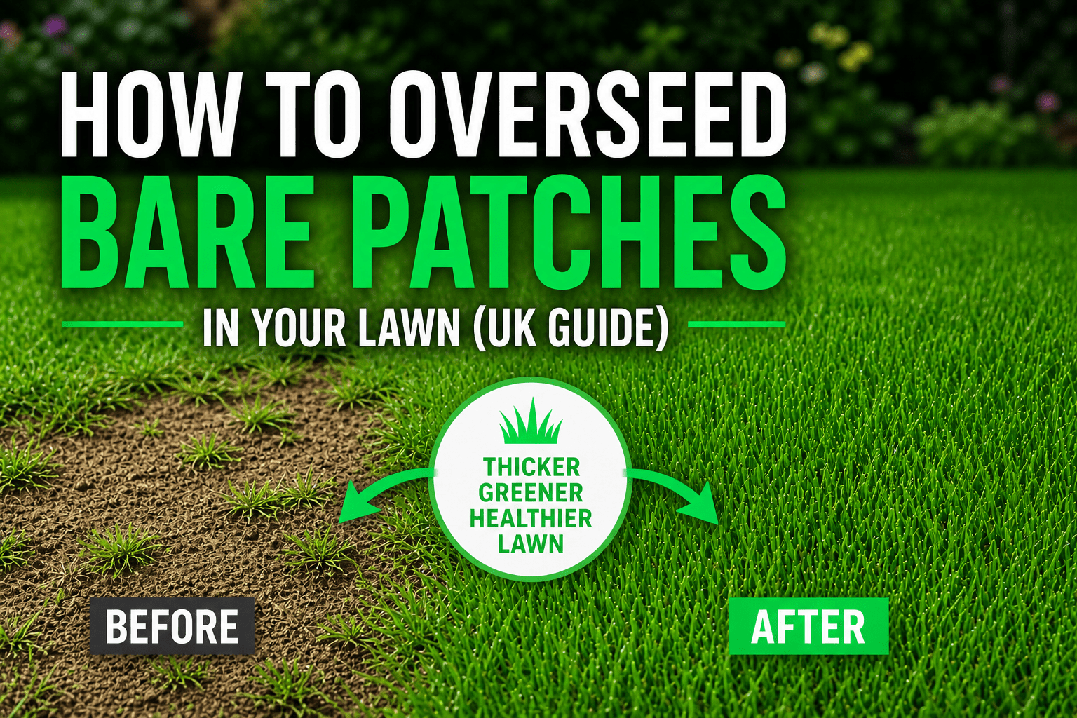 How to Overseed Bare Patches in Lawn (Without the Guesswork) - GREENER