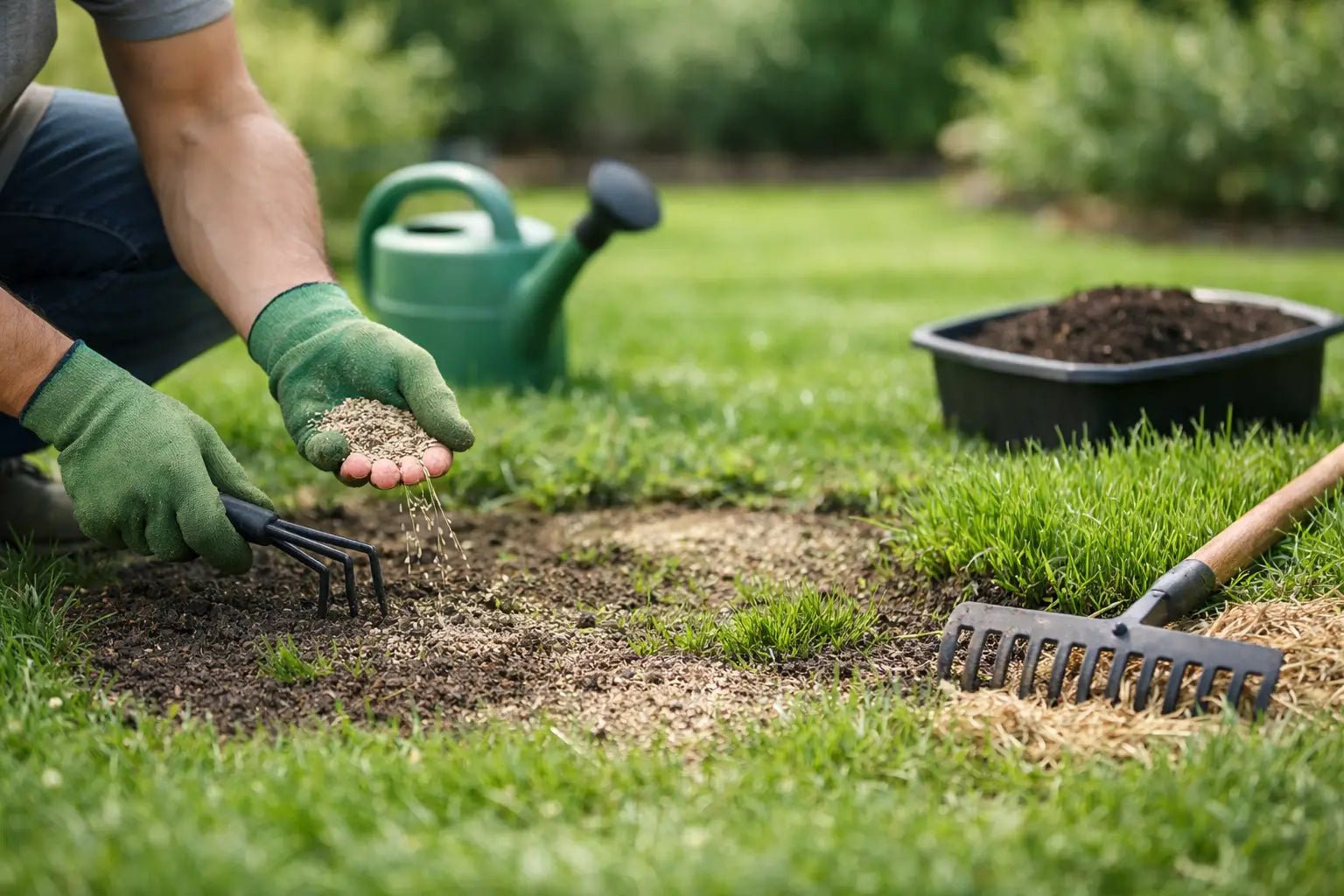 How to Repair a Patchy Lawn Properly - GREENER