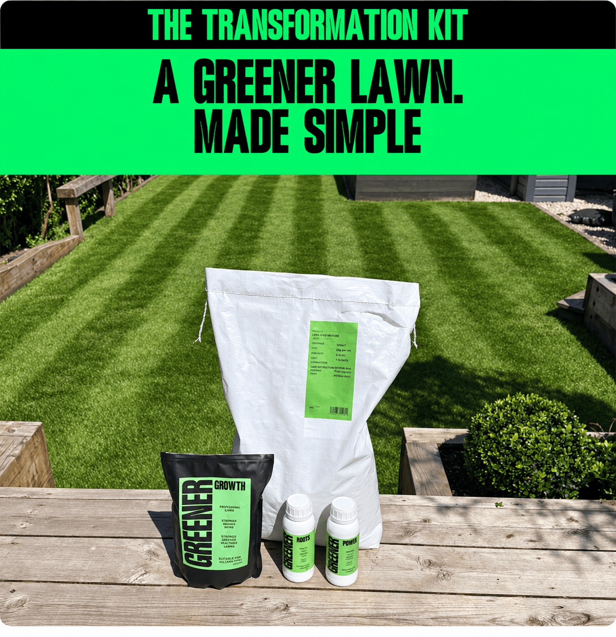 The Lawn Transformation Kit - GREENER